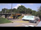 Insulation truck crashes at the 11foot8 bridge