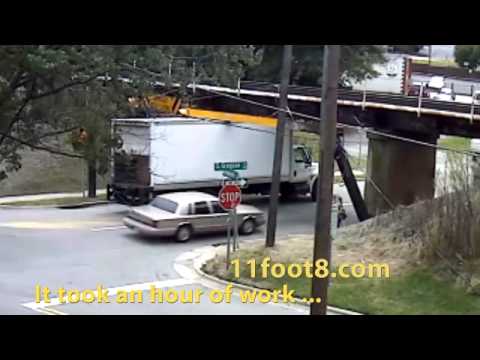 Another truck stuck for an hour under the 11foot8 bridge