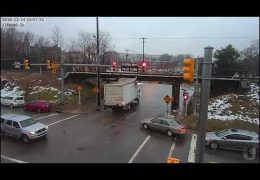 Red light runner crashes at the 11foot8 bridge